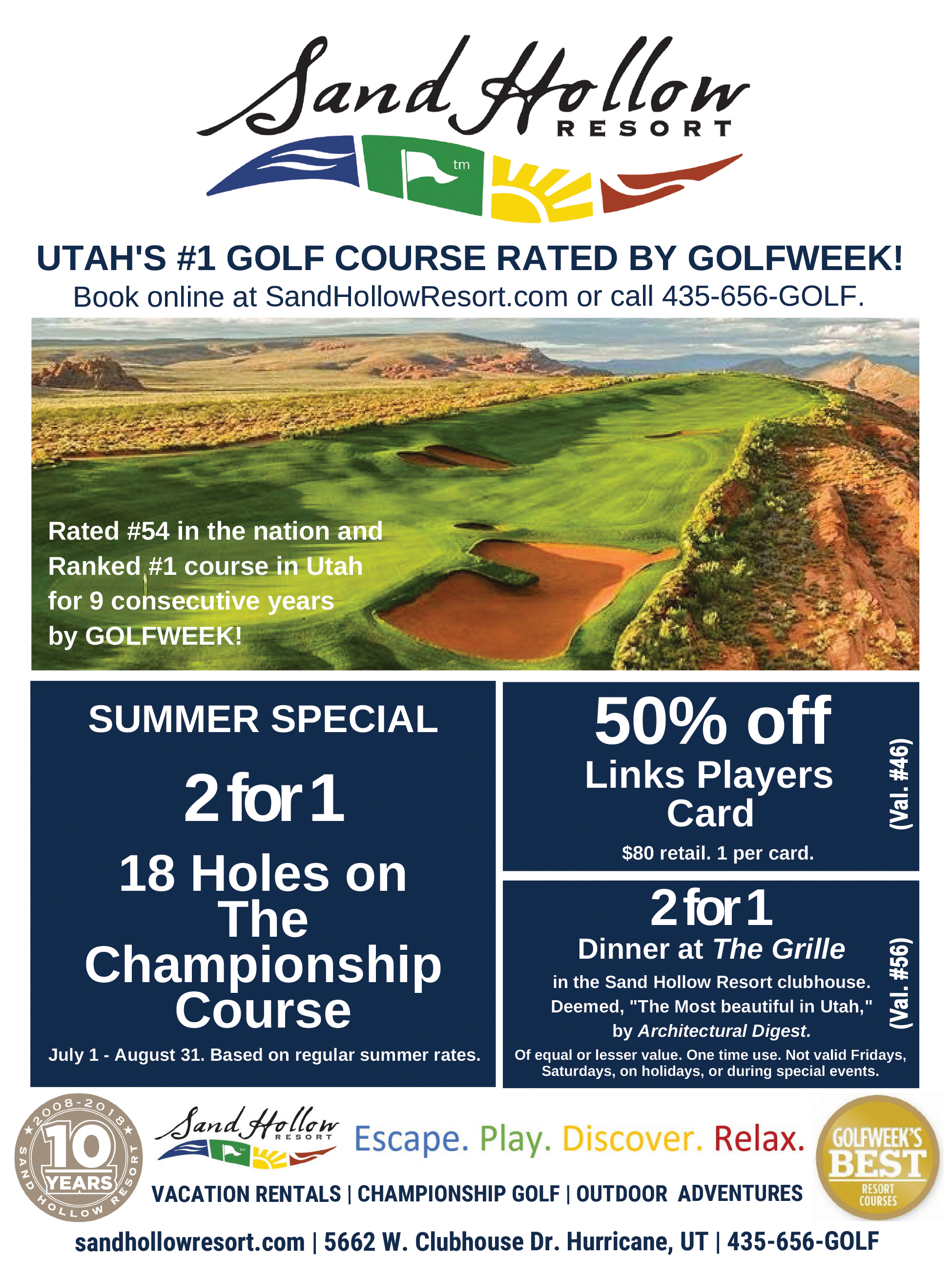 Sand Hollow Golf Course Dixie Direct Savings Guide